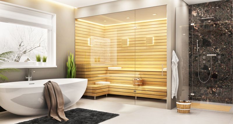 Modern shower with multiple spray options